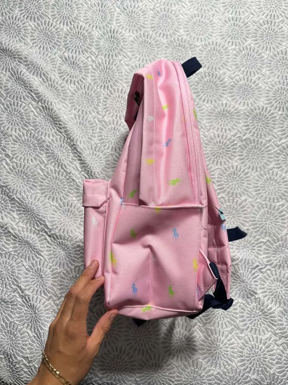 Polo Ralph Lauren Pink Multi All Over Pony Print Backpack